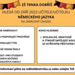 Hledá se učitel/ka němčiny Hledá se učitel/ka němčiny