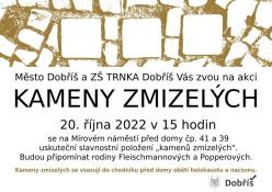 Kameny zmizelých 2022