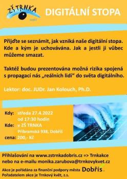 Digitální stopa - AKCE ZRUŠENA!!!